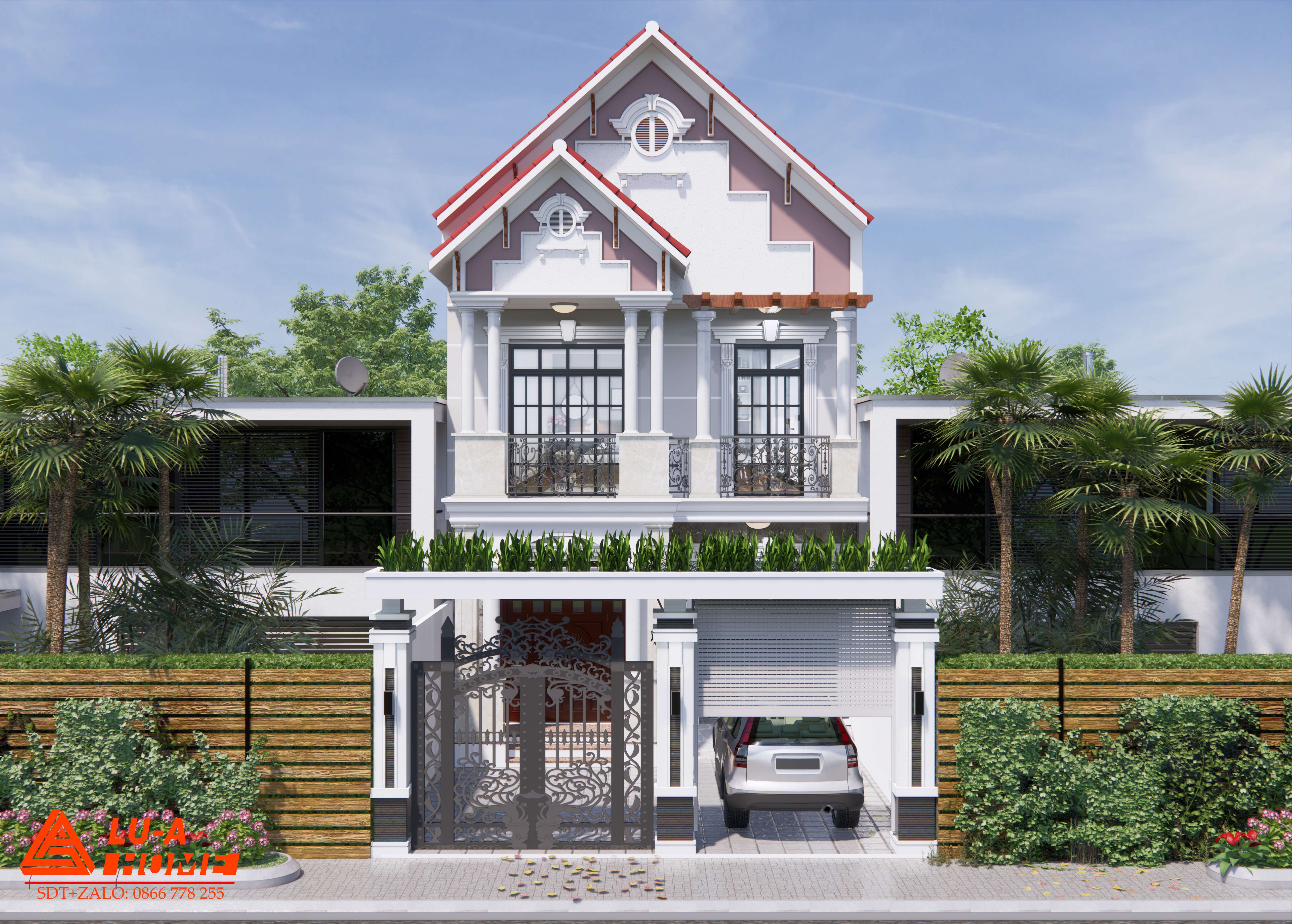 Biệt thự mái Thái 2 tầng
