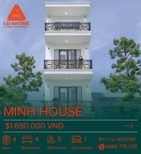 Mẫu Nhà Phố Tân Cổ Điển 4 Tầng